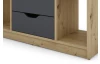 TV stolík Sten 100 cm, dub artisan/grafit