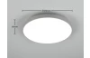 Stropné LED osvetlenie Spica 27 cm, titan