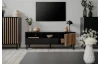 TV skrinka Monea, čierny/dub artisan