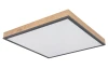 Stropné LED osvetlenie Doro 45x45 cm, drevený vzhľad