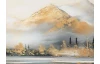 Obraz na plátne Horská krajina, 100x50 cm, efekt ručnej malby